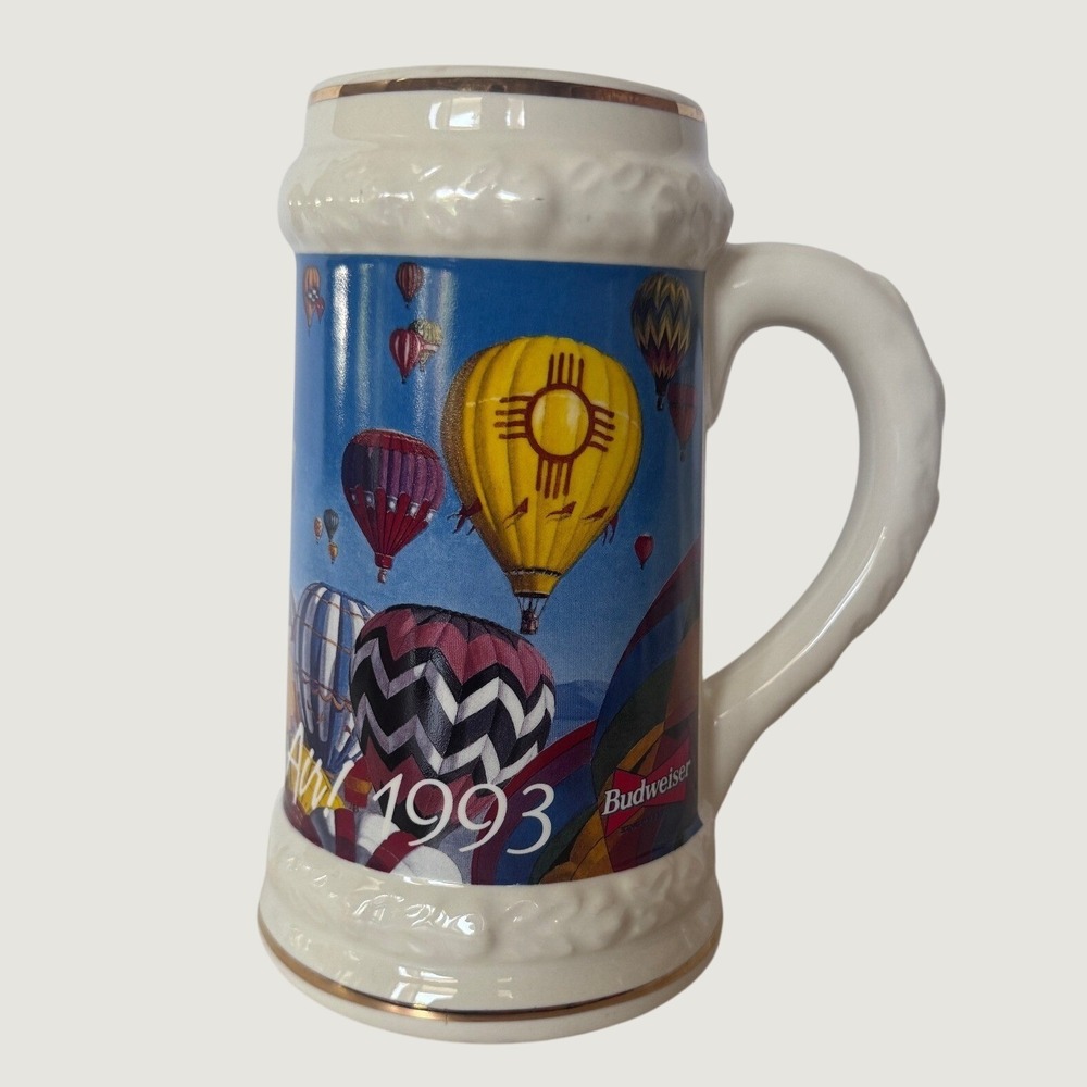 1993 Budweiser Magic in‎ the Air Albuquerque Balloon Fiesta Stein B Kemper 7"